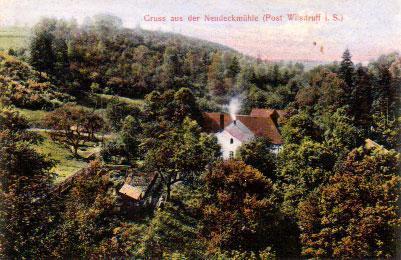 Post aus Wilsdruff - alte Postkarte