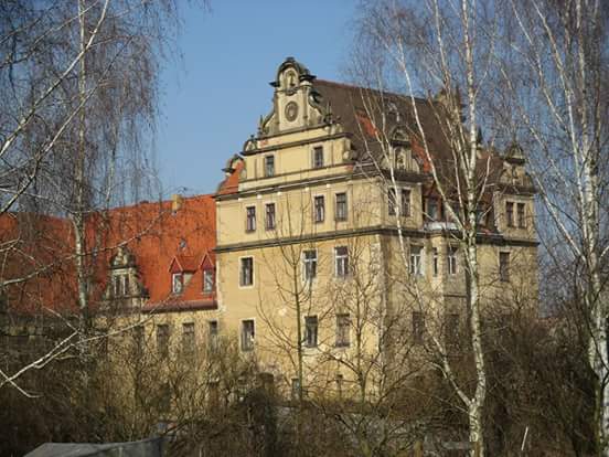 Blick auf Schloss Gauernitz